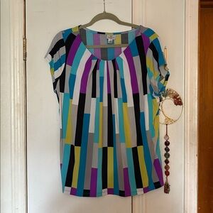 Worthington Multicolor Striped Top